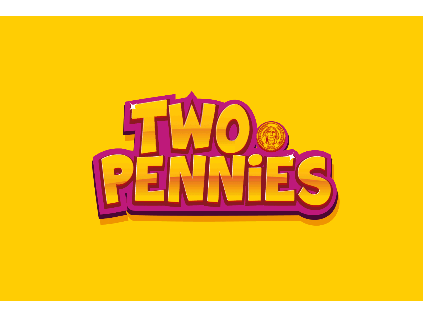 Two Pennies logo animation animation coin logo logo animation pennies token