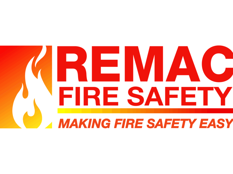 REMAC Fire Safety logo animation