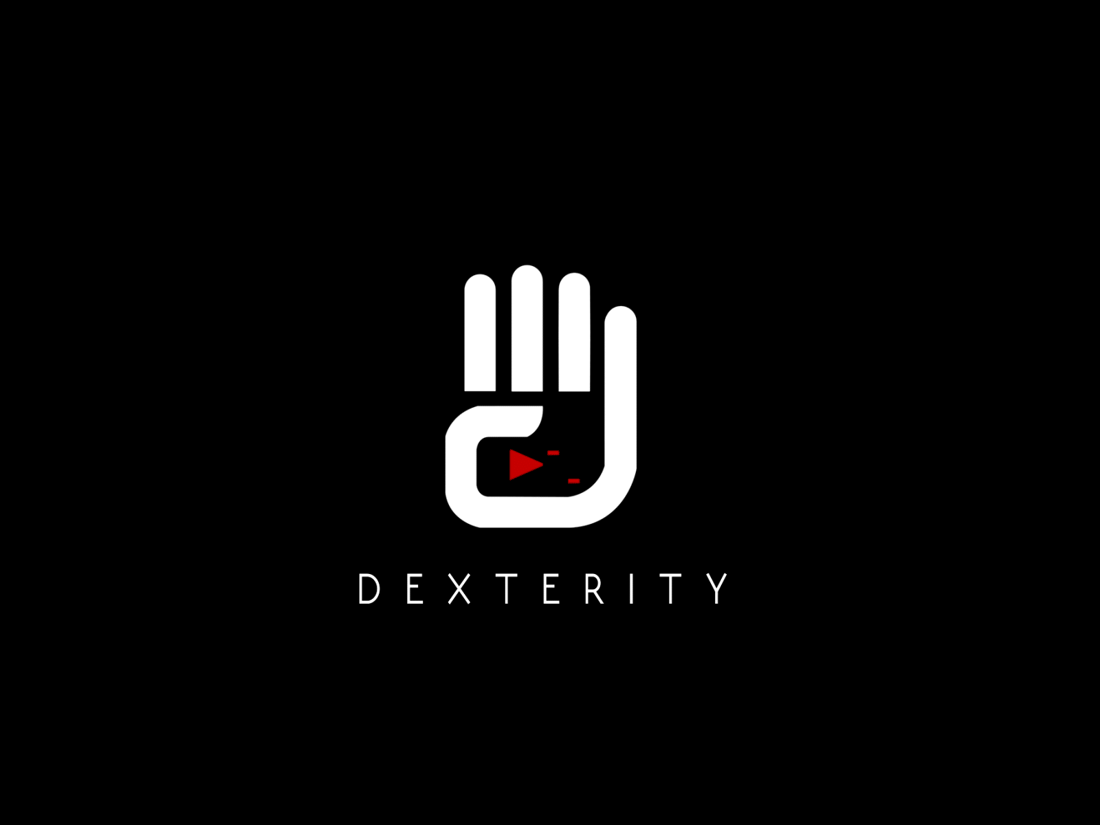Dexterity Logo Animation animatedlogo animation hand logo logo animation motion graphics pause play