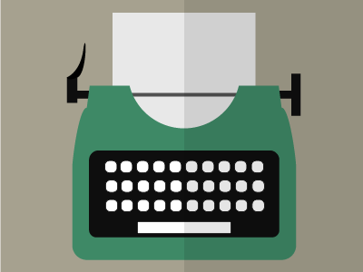 Typewriter Icon green icon illustrator typewriter