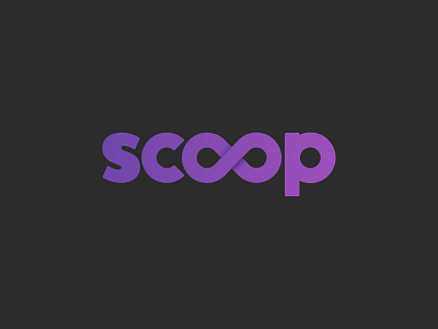 Scoop logo debut infinite logo scoop