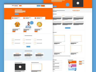 High definition Wireframe banking desktop home page responsive ux wireframe