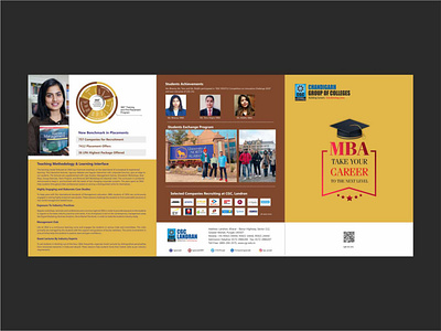 MBA Brochure Trifold branding design graphic design illustration logo motion graphics typography ui ux vector
