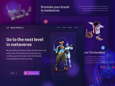 Mixed Platform - NFT Avatar in New Metaverse avatar branding design designer graphic design illustration mixed platform nft
