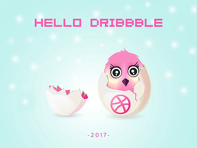 Hello Dribbble chicken egg