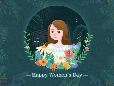 Happy Women's Day design illustration womens day