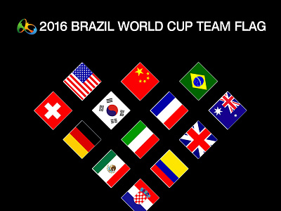 Brazil World Cup team flag