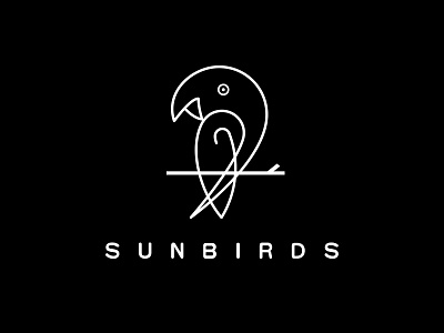 logo bird brand design line logo texture ui