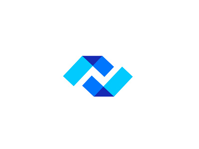 monogram F and H ai brand company design icon logo sign solid sunny