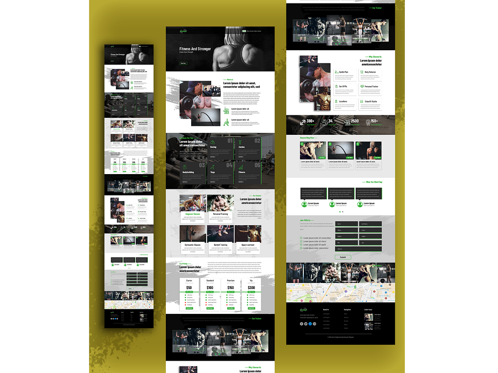 gym-website-template-by-shatabdi-ghosh-on-dribbble