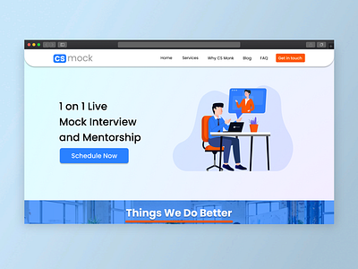 UI Design for an Interview website app design ui ux