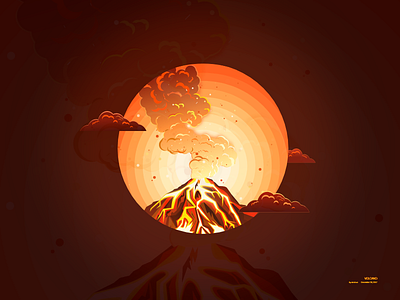 VOLCANO illustration volcano