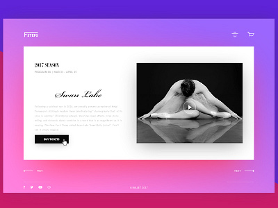 Ballet_Web ballet feather season share step swan swanlake ticket ui ux web