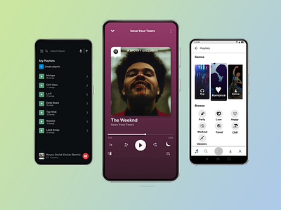 UI UX Design For Music Streaming App