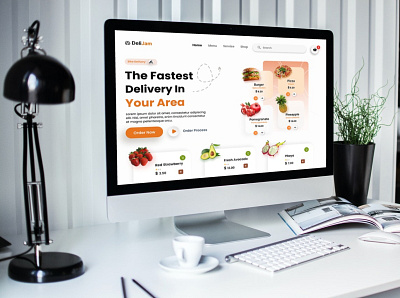 Food Delivery Site app design figma food design site ui ux