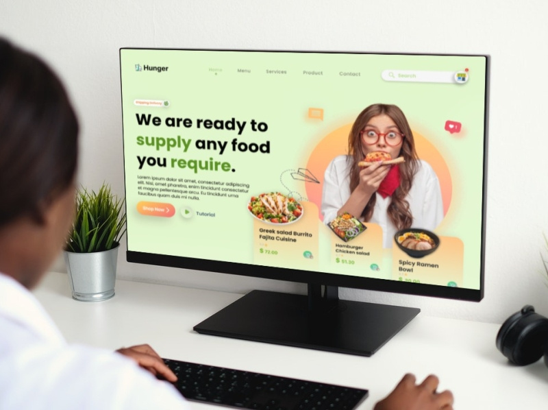 Food Delivery - Landing Page Design by Solaiman Sifat on Dribbble