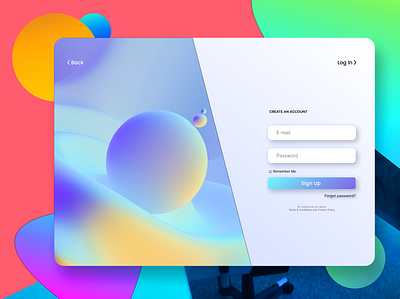 Sign Up Page - UI Design adobe photoshop branding dailyui design figma graphic design illustration landing page log in sign up sign up page design ui ux