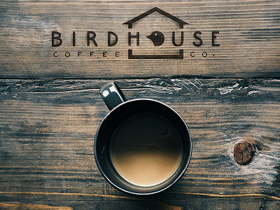 Birdhouse Coffee bird birdhouse coffee concept logo