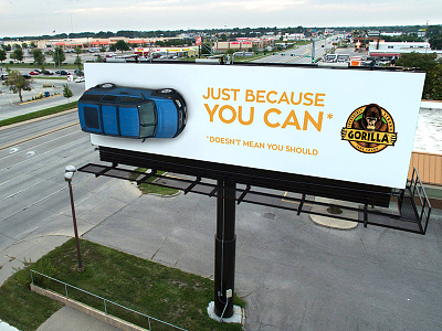 Gorilla Glue Billboard Design Concept advertisement advertising aiga billboard dan cederholm environmental environmental design glue gorilla gorilla glue guerrilla marketing