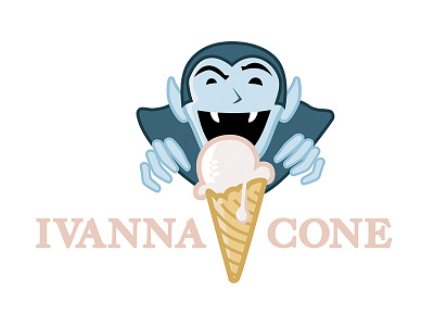 Ivanna Cone Illustration cartoon concept cone ice cream illustration vampire vector yummy