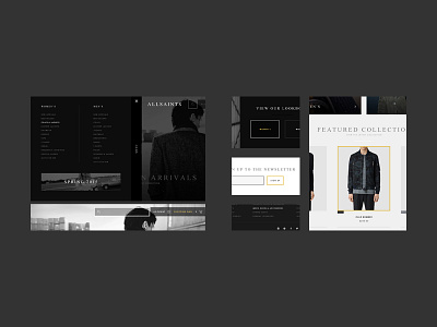 Redesign Concept - ALLSAINTS / Details concept design details fashion ui ui design web design website website design