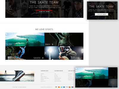 Redesign Concept - Vans / Details concept creative design extreme sports mobile redesign responsive sports ui ux web design website