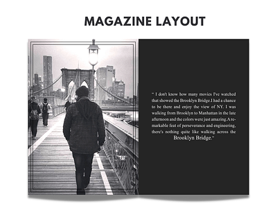 Monochrome Magazine Layout