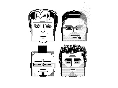 My development team <з 8 art bit illustration pixel