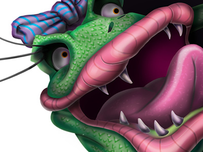 Tongue Action 16toads illustration monster