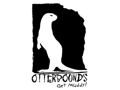 Otterbounds get muddy! branding logo otterbounds