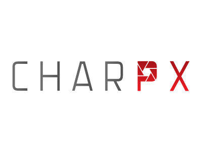 CHARPX (pronounced "shar-pix" branding charpx design meetup logo photography meetup