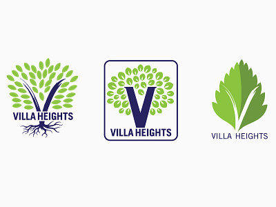 Logo Concepts For Villa Heights branding city logo neighborhood