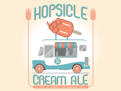 Hopsicle beer branding home brew