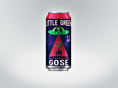 Little Green Gose beer branding german gose home brew