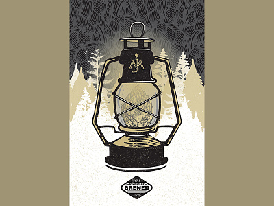 Lantern Rebound beer branding branding illustration