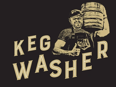 Keg Washer beer poster