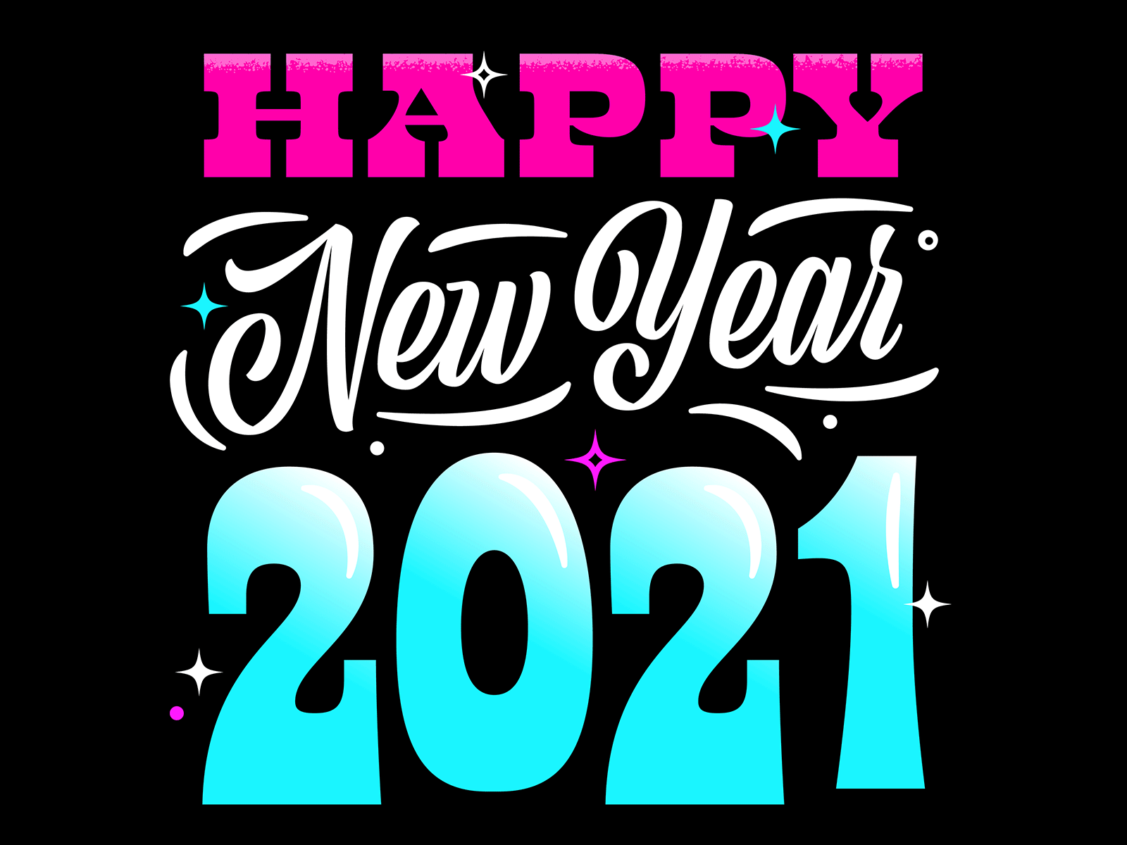Happy New Year 🎉 2021 happy new year happy new year 2021 new year typography