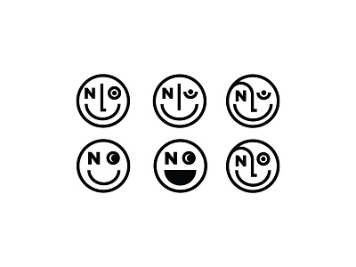 No WIP face flat icon icon design illustration line monoweight no smiley face