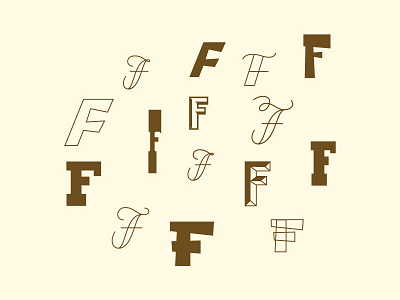 The letter of the day is F f hand drawn type lettering monoweight script f typography wip