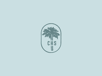 Little Palm Tree charleston chs icon illustration line mark palm tree palmetto sc south carolina stamp texture