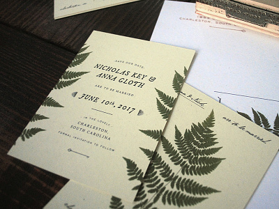 Save the Date(s) Halp feedback fern help invitation invite print save the date southern wedding