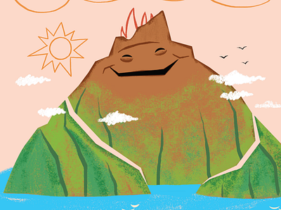 I Lava You disney handlettering illustration lava line love pixar texture tiki valentine volcano