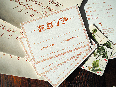RSVP Cards copper french paper co metallic print rsvp screen print wedding wedding design