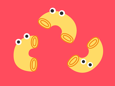 noodles eyes illustration macaroni noodles