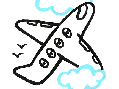 vacation 100dayproject airplane illustration travel