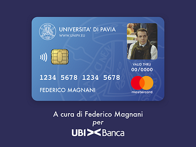 University badge / Credit card badge bank card credit university