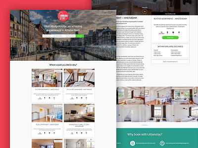 Holiday home rental website re-design holiday rentals ui design ux design visual design wordpress