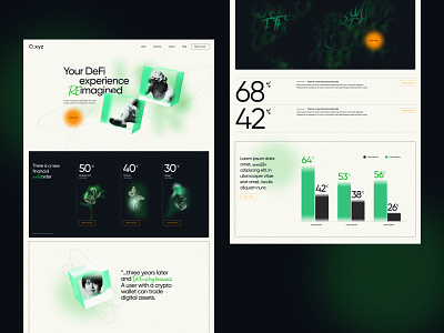 Q.xyz branding and landing page design concept #1