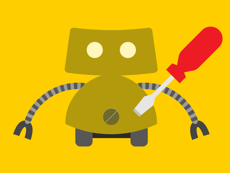 Robot by Alexej Dyschelmann on Dribbble