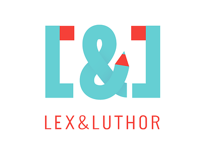 LEX&LUTHOR Refined Logo ampersand corporate design lettering lex logo luthor